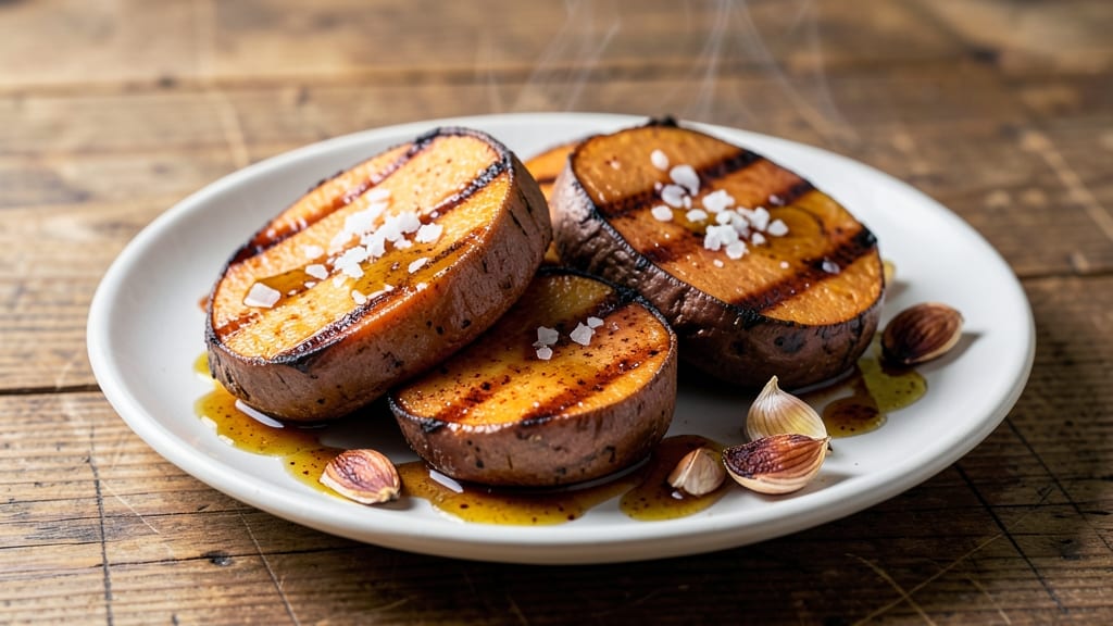 Sweet Potato Blackstone Recipe: Charred Edges and Pillowy Soft Centers