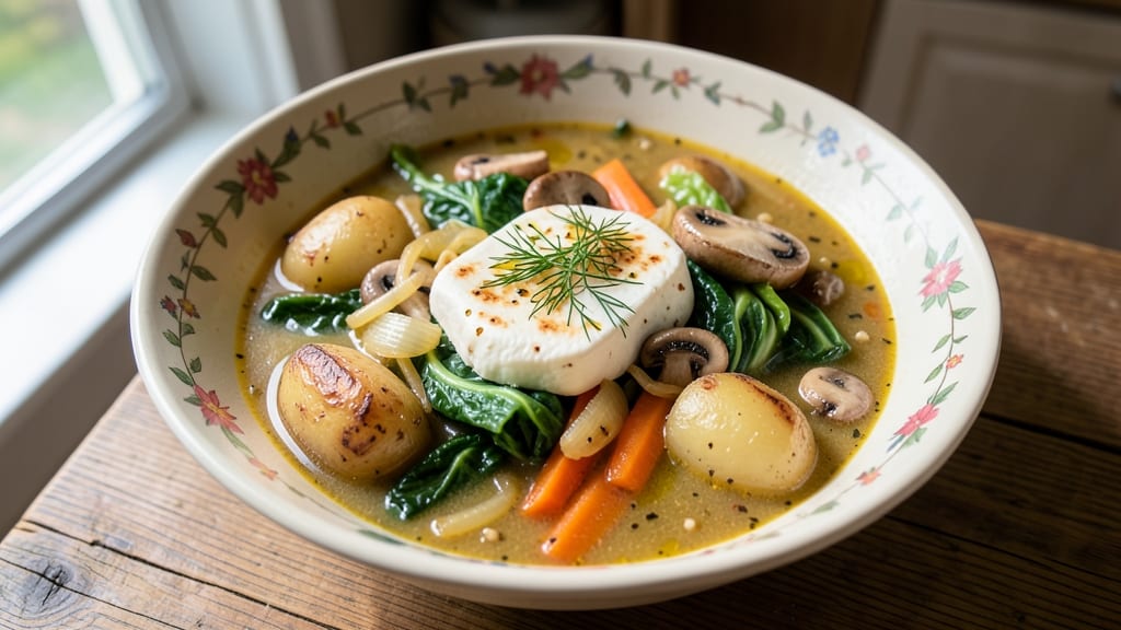 Vegan Cabbage Potato Soup Recipe: Creamy Vegan Velouté With Earthy Mushroom Depth