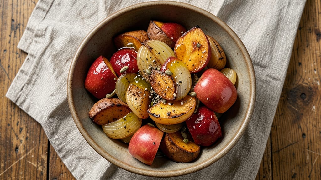 Sweet Potato Apple and Onion Recipe: Caramelized Trio With Crispy Edges