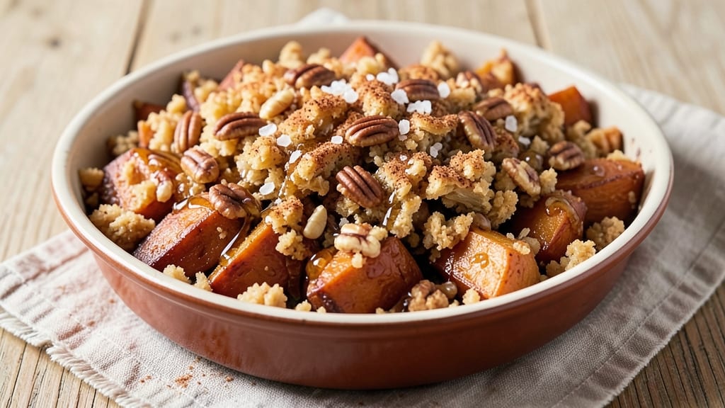 Sweet Potato Pecan Crumble Recipe: Warm Spice and Nutty Crunch in One Dish