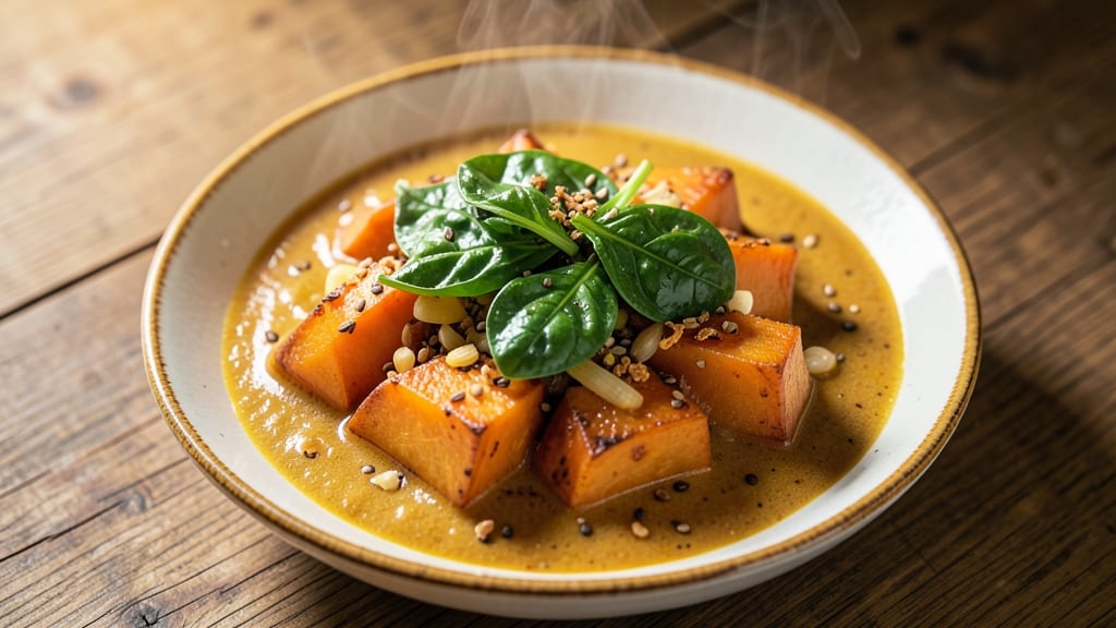 Sweet Potato and Spinach Curry Recipe: Spiced Velvety Swirl With Earthy Greens
