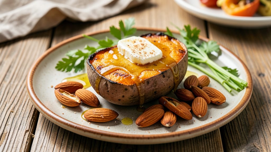 Special Sweet Potato Recipe: Nutmeg-Kissed Crust With Celery Crown Crunch