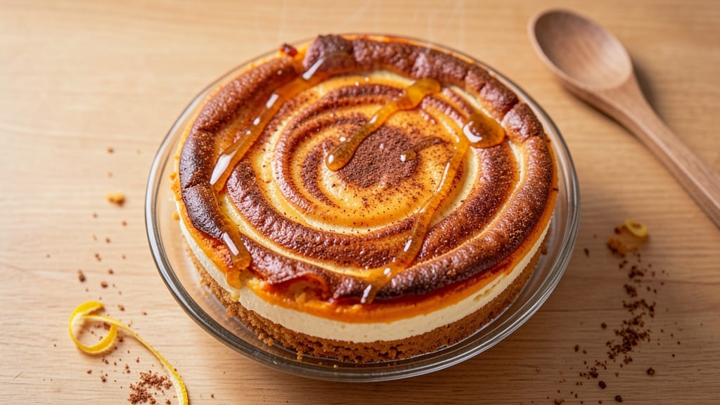 Sweet Potato Torte Recipe: Spiced Custard Layers With Crispy Celery Crown