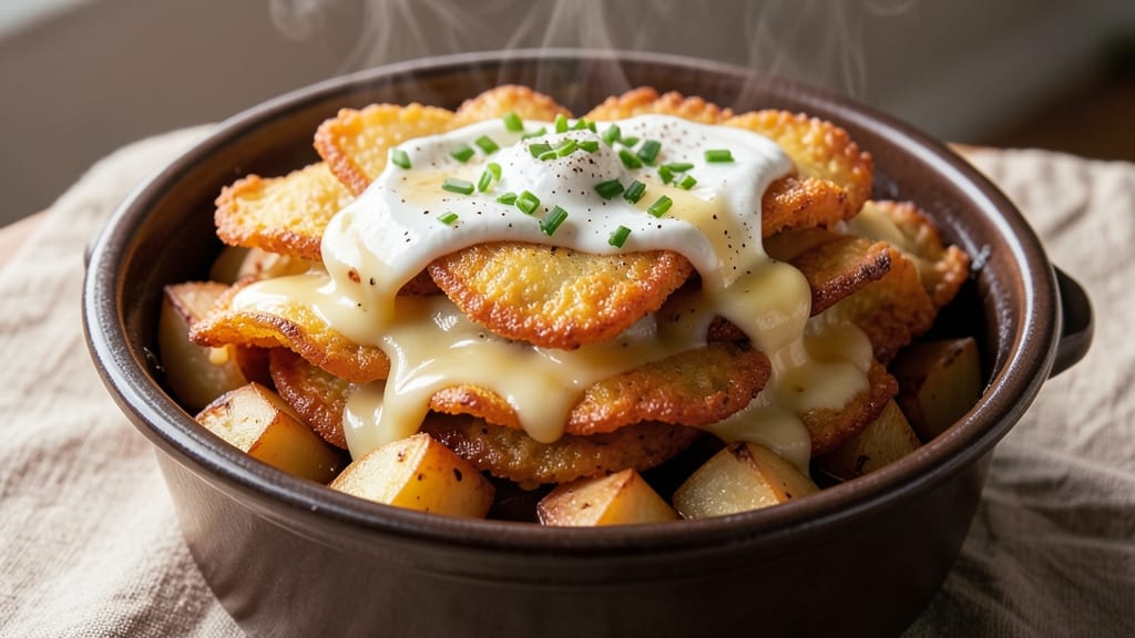 Tater Tot Cheesy Potato Crock Pot Recipe: Melty Cheese and Crispy Tots in One Dish