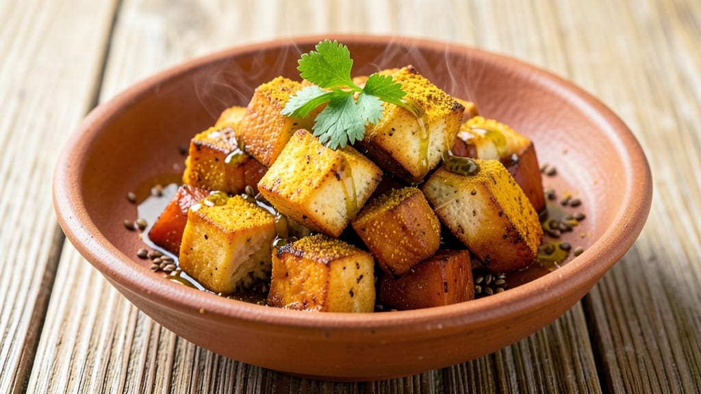 Sweet Potato and Paneer Recipe: Spiced Roasted Crunch With Melty Cheese