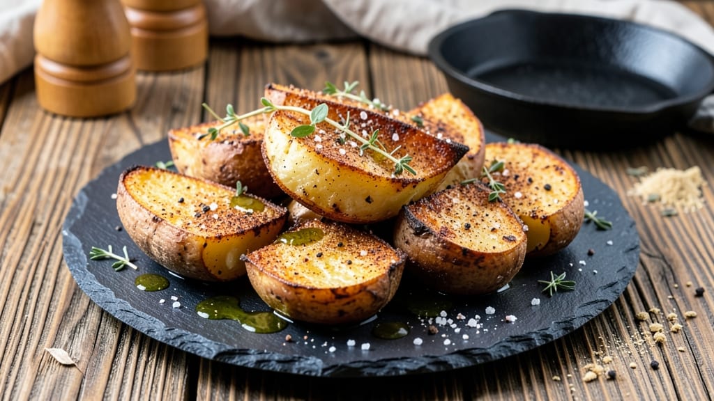 Baked Potato Quarters Recipe: Paprika-Kissed Crispness in One Pan