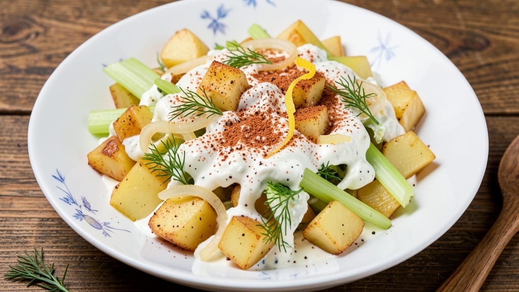 Bad Brad's Potato Salad Recipe: Smoky Paprika and Crispy Celery Crown Without Mayo