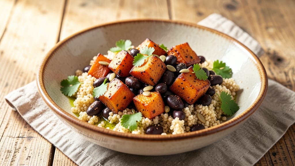 Sweet Potato Black Bean Quinoa Recipe: Protein-Packed One-Pan Power Bowl