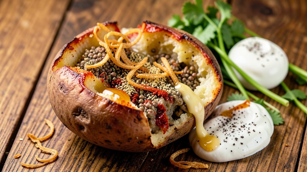 Baked Potato Indian Recipe: Smoky Cumin and Charred Top Technique