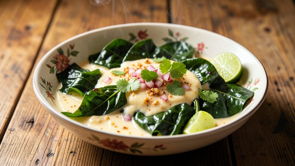 Sweet Potato Leaves Recipe With Coconut Milk: Fragrant Coconut-Steamed Greens in 20 Minutes