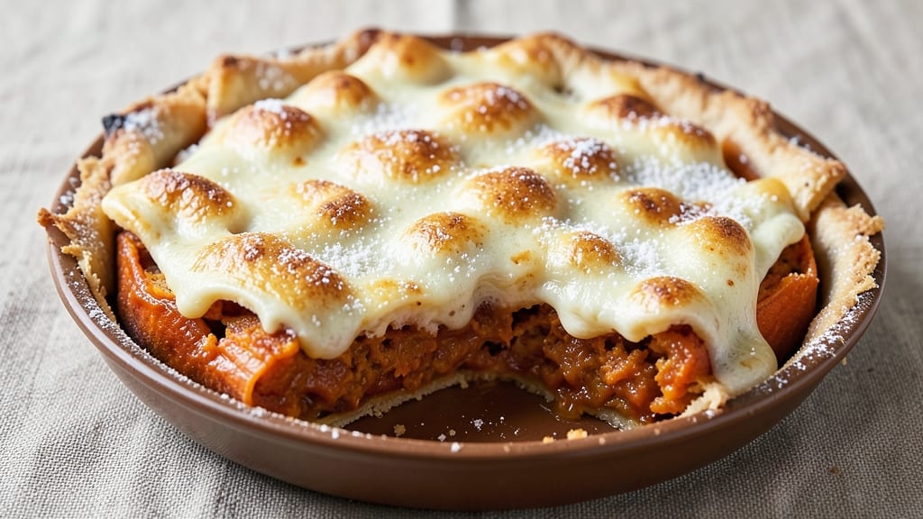 Sweet Potato Pie Recipe with Marshmallow Fluff: Cloud-Light Topping Over Spiced Custard Bliss