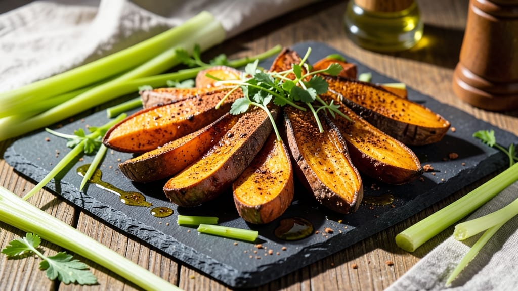 WW Sweet Potato Recipe: Caramelized Crunch With Celery Crown