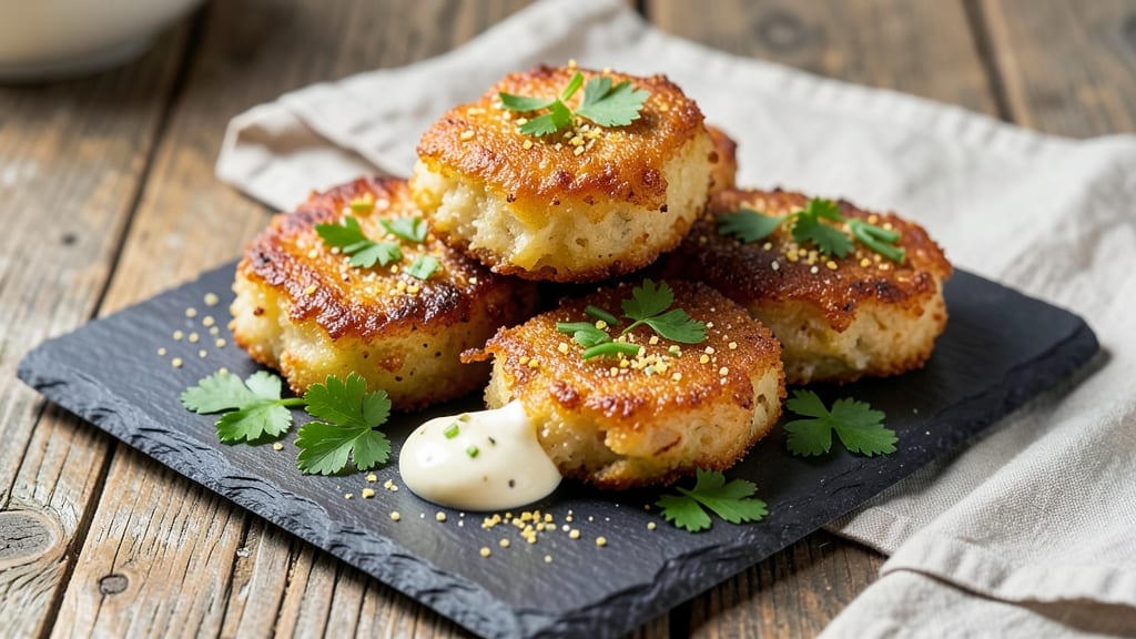 Vegan Potato Fritters Recipe: Crispy Golden Bites With Herby Twist