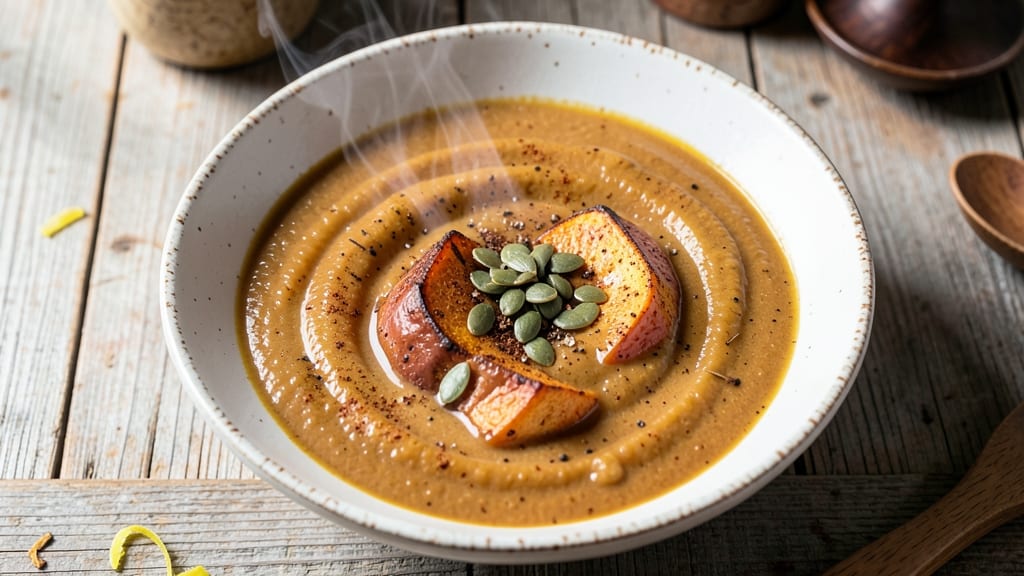 Sweet Potato Soup Recipe UK: Velvety Spiced Blend With Toasted Seed Crunch