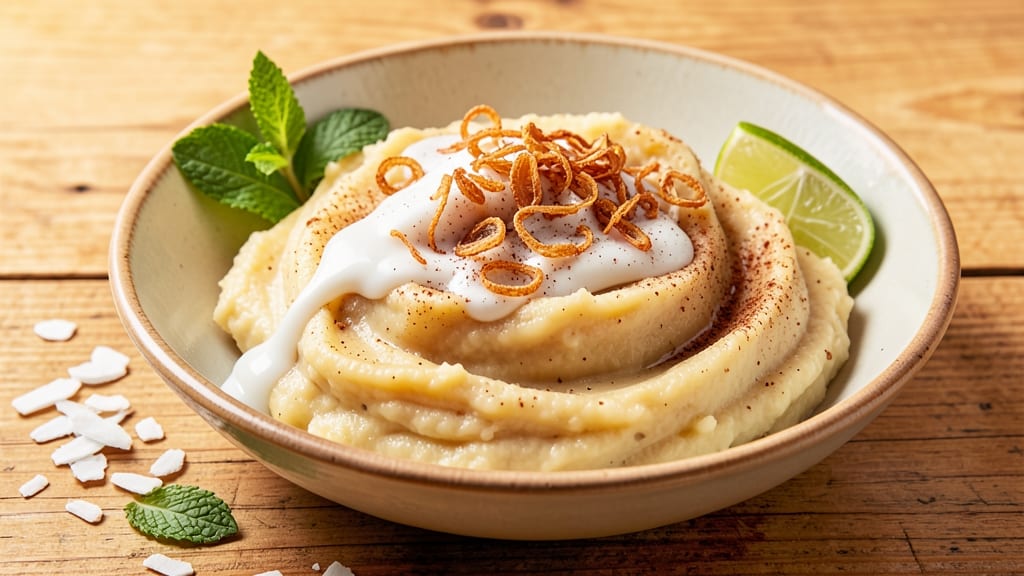 Bahama Breeze Sweet Mashed Potato Recipe: Celery-Mayo Crown Over Creamy Cinnamon-Spiced Bliss
