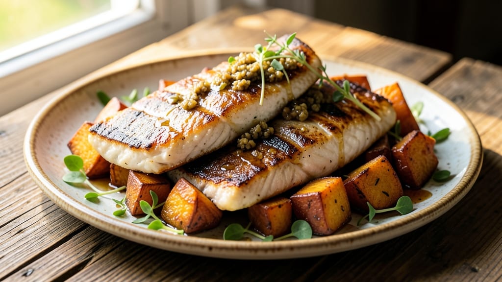 Tilapia and Sweet Potato Recipe: Pan-Seared Fish With Caramelized Roots