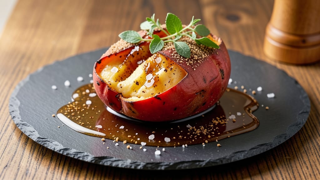 Baked Red Sweet Potato Recipe: Nutmeg-Kissed Crispy Skin, Fluffy Heart