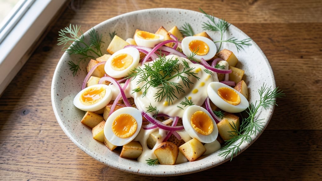 Best Foods Classic Potato Salad Recipe: Crispy Celery Crown Over Creamy Mustard-Herb Bliss