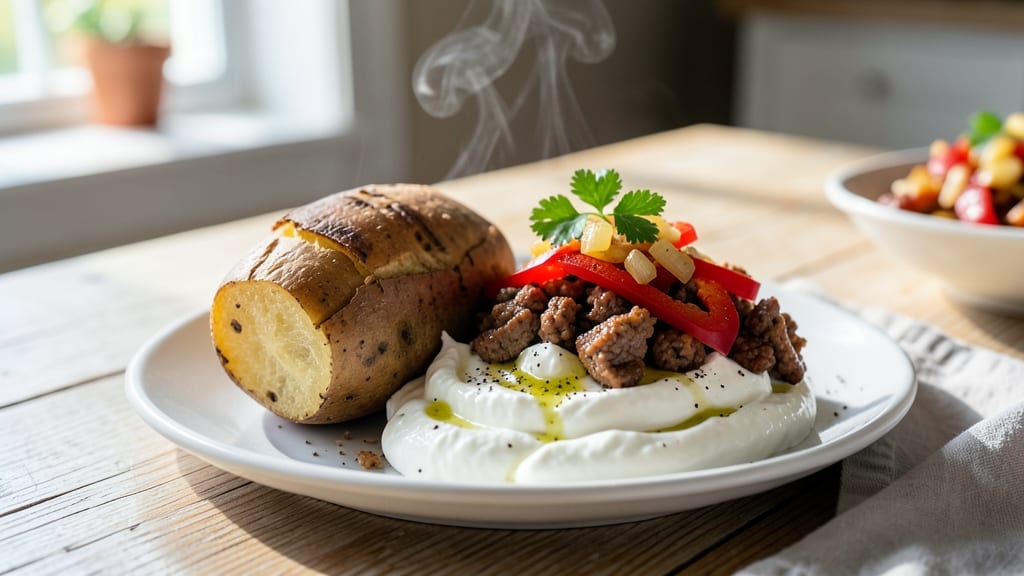 Baked Potato Recipe for Weight Loss: Lightened Loaded Potato Without Guilt