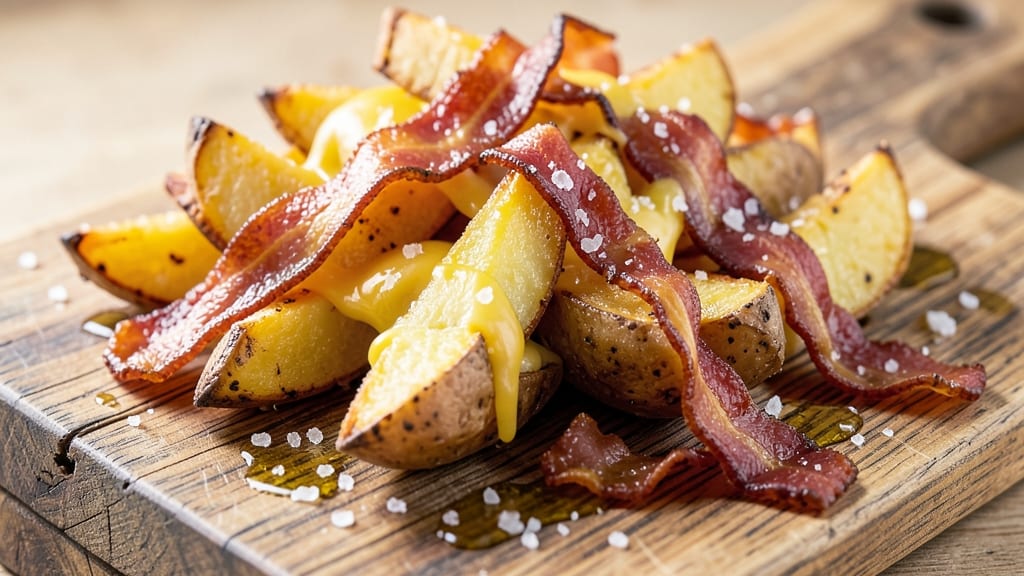 Bacon Cheddar Potato Wedges Recipe: Crispy Crunch Meets Melty Cheese Magic