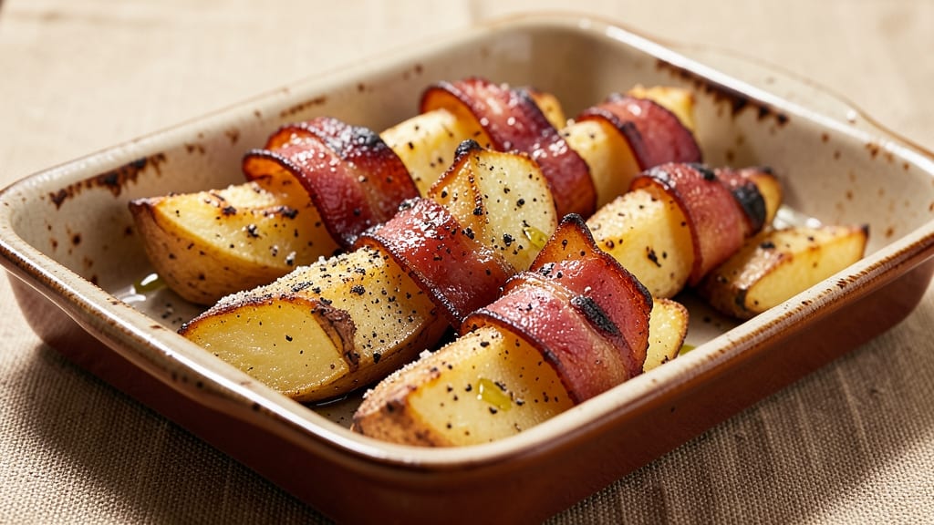 Bacon-Wrapped Potato Wedges Recipe: Smoky Crispy Edges With Juicy Centers