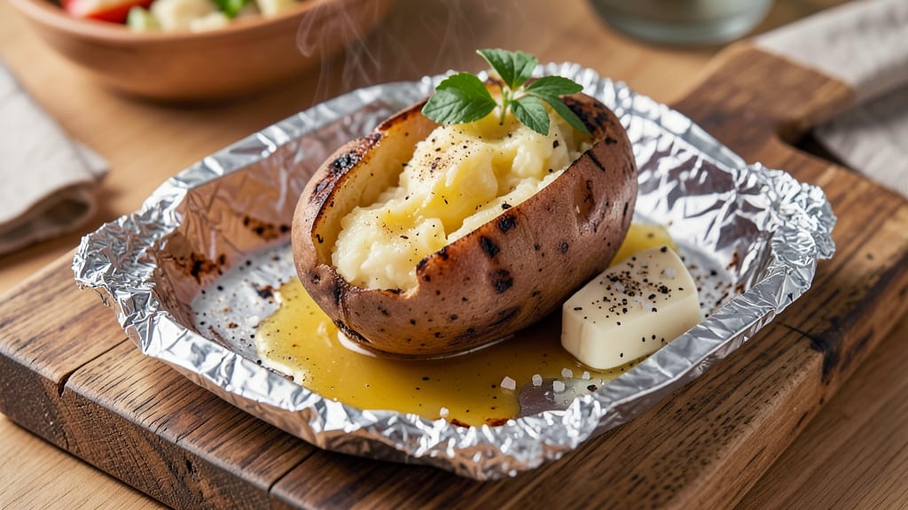 Baked Potato Recipe Foil Grill: Charred Edges and Fluffy Hearts in 25 Minutes