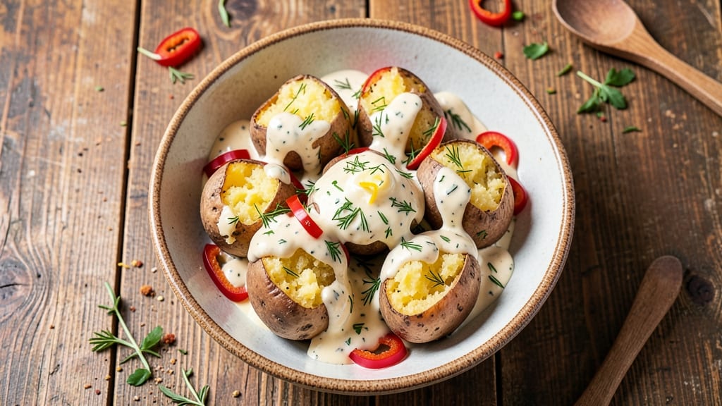 Potato Salad Recipe Using Baked Potatoes: Warm, Fluffy Hearts With Crispy Celery Crown