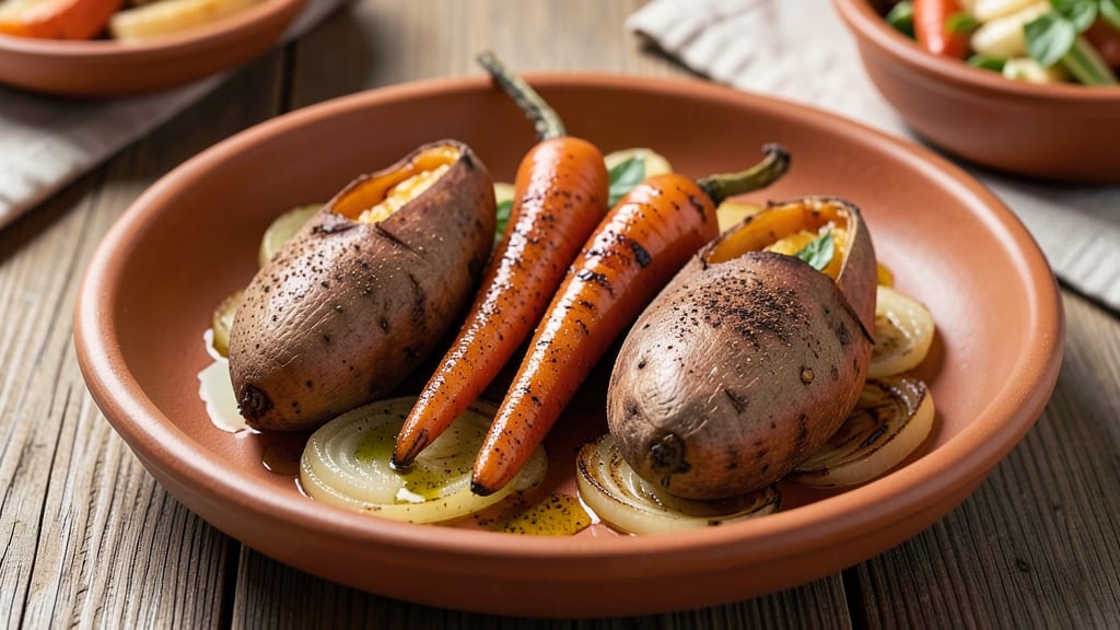 Sweet Potato Carrot Onion Recipe: One-Pan Roasted Trio With Caramelized Sweetness