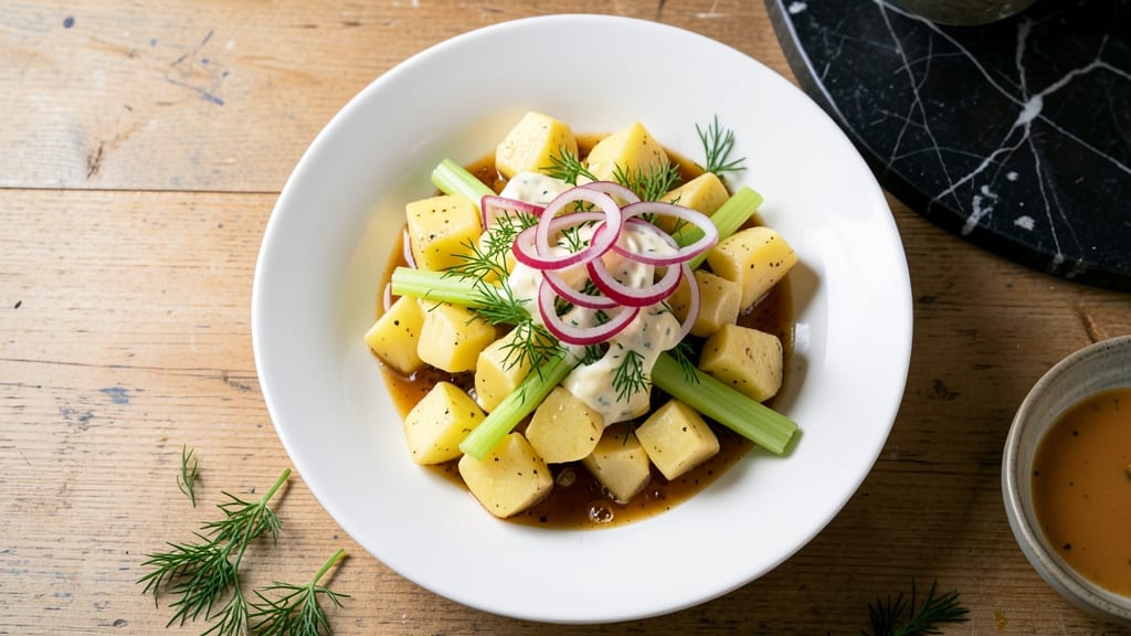 Alison Roman's Potato Salad Recipe: Crispy Celery Crown Over Creamy Mustard-Vinegar Bliss