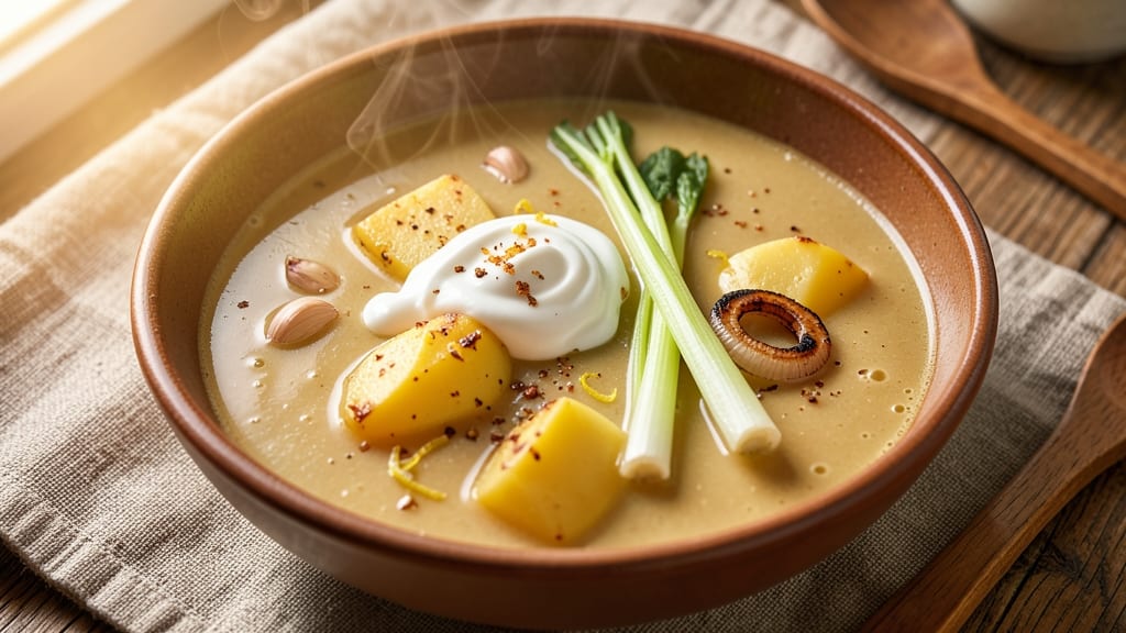 Potato Soup Recipe in Ninja Foodi: Pressure-Cooked Creaminess With Celery Crunch