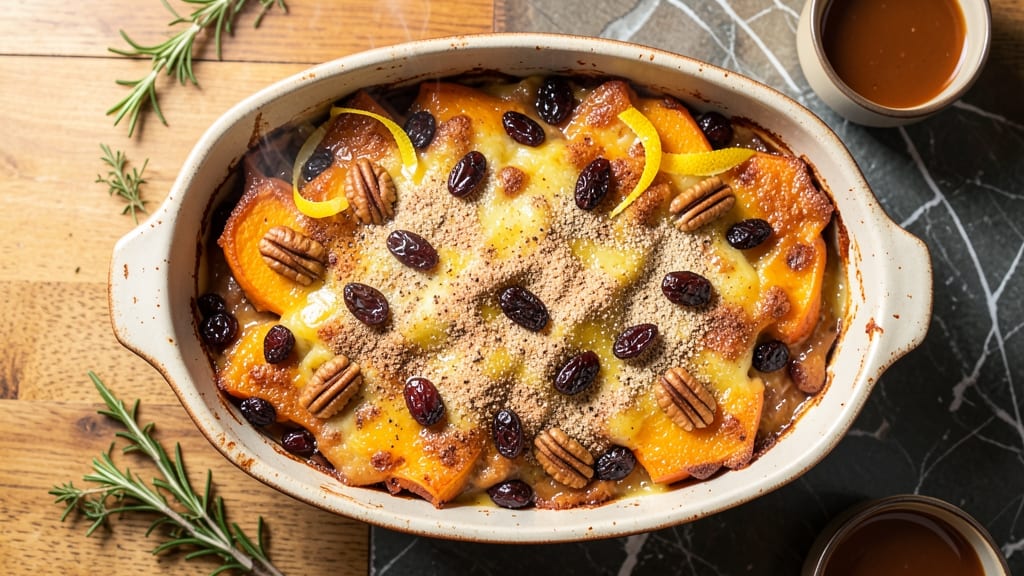 Sweet Potato Casserole Recipe with Raisins: Caramelized Raisins and Spiced Crust Harmony