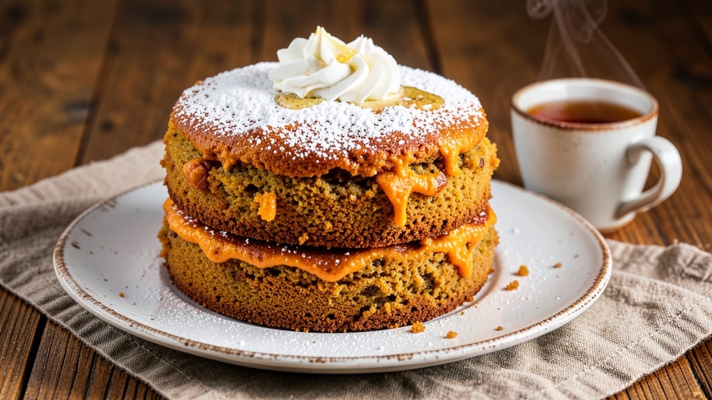 Sweet Potato Tea Cake Recipe: Spiced Moistness With Crispy Celery Crown