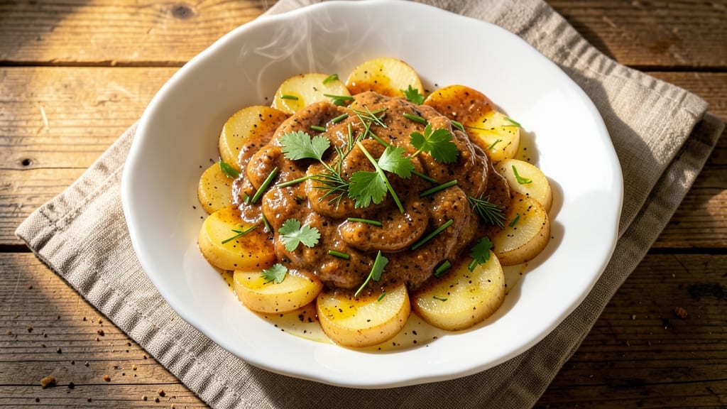 Alternative Potato Salad Recipe: Herb-Infused Vinaigrette With Crispy Potato Cubes