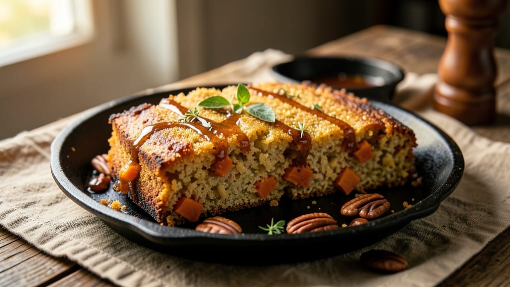 Vegan Sweet Potato Cornbread Recipe: Gluten-Free Grain-Free Crunch With Molten Center