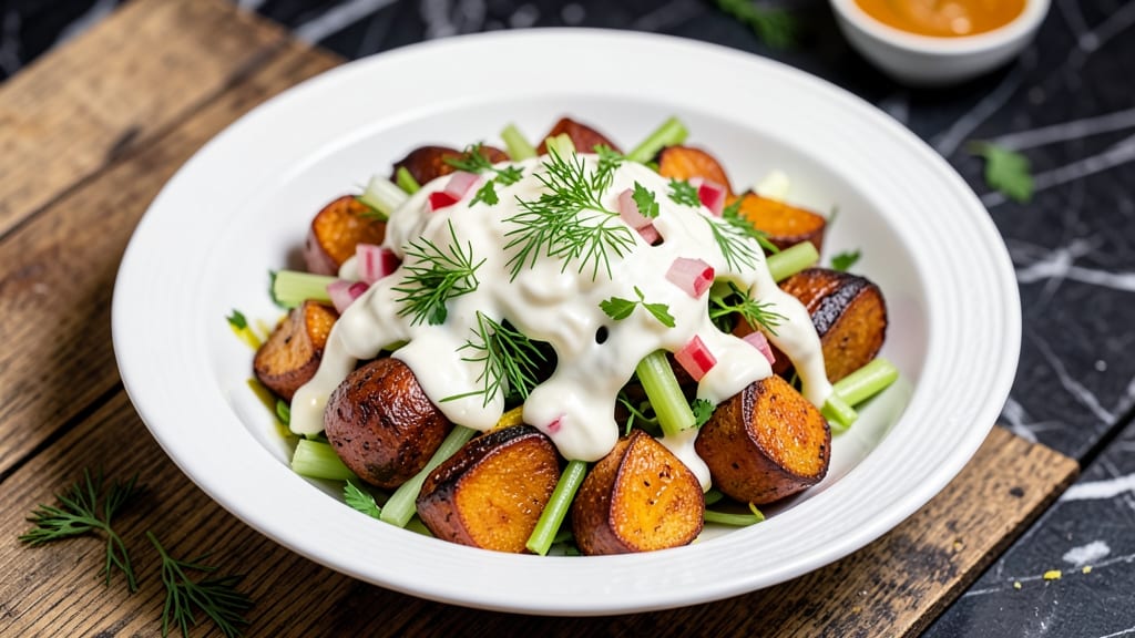 Sweet Potato Salad Recipe With Greek Yogurt: Bright Creaminess With Celery Crunch