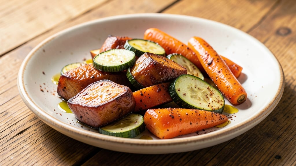Sweet Potato Zucchini Carrot Recipe: Roasted Trio With Nutty Sweetness