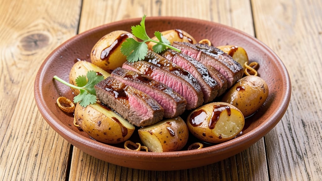 Beef and Potato Chinese Recipe: Wok-Fried Tender Beef with Golden Potatoes