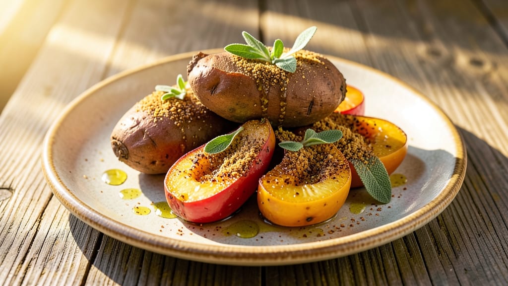 Sweet Potato and Summer Squash Recipe: Roasted Harmony With Nutty Crunch